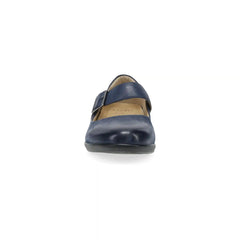 Collette Wide Navy Burnished Nubuck